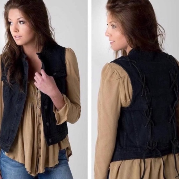 Free People Jackets & Blazers - Free people denim vest